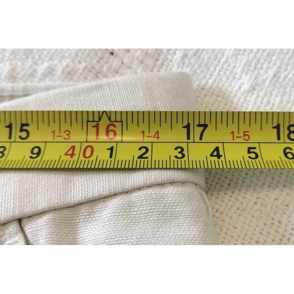Banana Republic Kentfield Pant Men 34x32 (Tag 34x34) Off White Slim Fit NWT